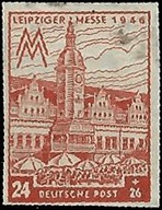 Sajonia Occidental, ocupación rusa #14N15a 1945 "Feria de Leipzig"