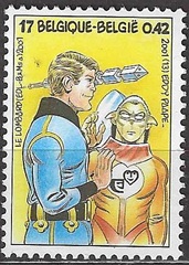 Belgica #1860  2001 Nueva NH "Filatelia Juvenil 2001 - Comic Luc Orient por Eddy Paape"