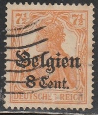 Bélgica, Ocupación Alemana #N13  1916 "Germania"