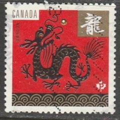 Canadá #2495  2012 "Año del dragón"