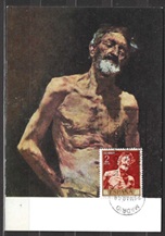 España #1517  1968 Maxicard "Viejo desnudo al sol, de Mariano Fortuny"