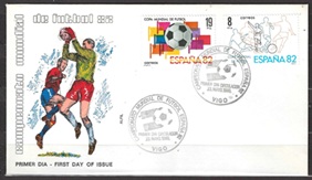 España #2211 - 2212  1980 Serie completa FDC "Copa Mundial de Futbol España 82"
