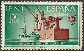 Ifni #145 1967 Nueva NH "Puerto de Sidi"