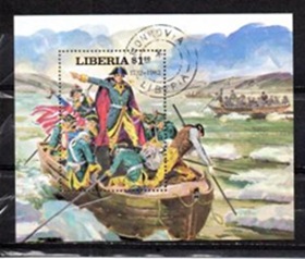 Liberia #911 1981 H.S. "Washington cruzando el río Delaware"