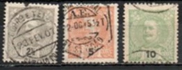 Portugal #110 - 112  1895 "Rey Carlos"