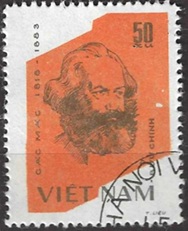 Vietnam #1317  1983 Scott $1.25 "Karl Marx, 100 años de su fallecimiento"