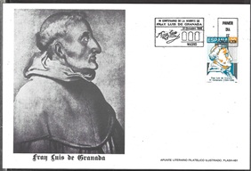 España #2590  1988 Maxicard informativa "IV Centenario del fallecimiento de Fray Luis de Granada"