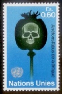 Naciones Unidas, Ginebra #32  1973  Nueva NH  "Lucha contra las drogas"