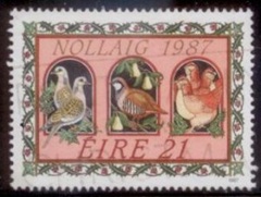 Irlanda #703 1987 "Perdiz de Navidad"