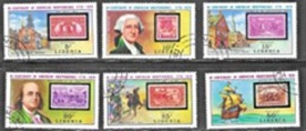 Liberia #703 - 708 1976 Serie completa "Bicentenario de Estados Unidos"