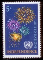 Naciones Unidas #168 1967 Nueva NH "Fuegos artificiales"