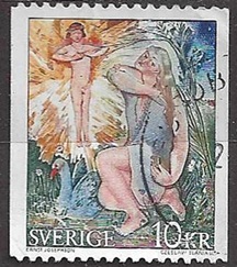 Suecia #1027 1973 "La chica del ganso, por Josephson"