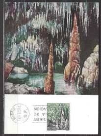 España #1207 1964 Tarjeta máxima  "Cuevas del Drach"