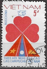 Vietnam #1271 1983 "Cumbre de Laos, Camboya y Vietnam"