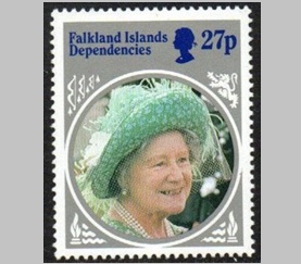 Falkland, Dependencias  #1L94 1985  Nueva NH "Cumpleaños de la reina madre"