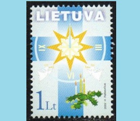 Lituania #731 2002 Nueva NH "Navidad"