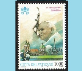 Vaticano #1058 1997 Nueva NH "Visita de Juan Pablo II a Eslovenia"