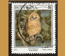 Botswana #620 1997 "Búho pescador de Pel"