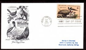 Estados Unidos #1466  1972 FDC "Pelicano"