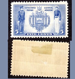 Estados Unidos #794  1937 Nueva (Hinged) #Academia Naval"