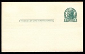 Estados Unidos #UX27  1927 Entero postal Nuevo "G. Washington"