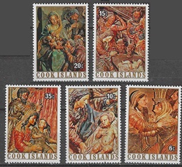 Islas Cook #459 - 463  1976 Serie completa "Navidad"