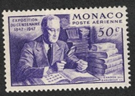 MONACO #C16 1947  Nueva NH "Coleccionista de sellos - Centenario del sello"