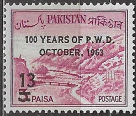 Pakistan #184 1963 Nueva NH Sobreimpresa "Paso Khyber"