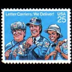 Estados Unidos #2420  1989  Nueva NH "Carteros"