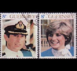 GUERNSEY #224 1981 "Boda real de Diana"