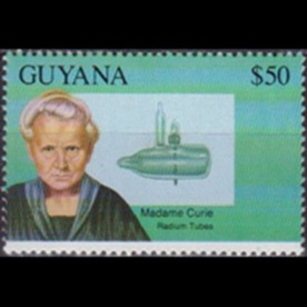 GUYANA #2677h 1993 Nueva NH "Marie Curie, descubridora del elemento radiactivo del  Radio"