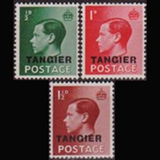 Marruecos, Oficinas Britanicas en #511 - 513 1936 Serie Completa Nueva LH "Eduardo II"