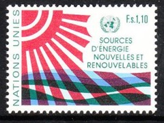 Naciones Unidas Ginebra #102 1981 Nueva NH "Nuevas energías renovables"