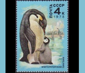 RUSIA #4681 1978 Nueva NH "Pingüinos"