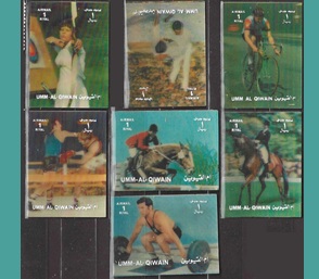 Umm al-Qaywayn Mi#1670 - 1676  1972 3D Nuevas NH "Olimpiada de Munich 72"