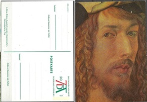 Alemania 1971 Entero postal mod1 «Autorretrato, de Durero»