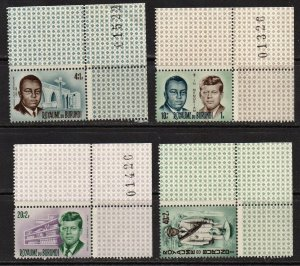 Burundi #B23 - B26 1966 Serie completa  Nuevas NH "Rwagasore y Kennedy"