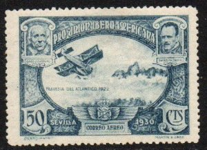 España #C53 1930 Nueva (Hinged) "Aviadores Cabral y Coutinho, primer vuelo de Europa a Brasil"