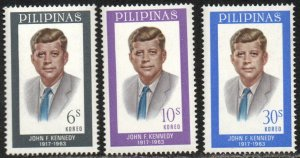 Filipinas #925 - 927 1965 Serie completa Nueva NH