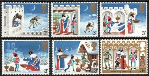Gran Bretaña #709 - 714 1973 Serie completa Nuevo NH "Navidad - Buen Rey Wenceslao"