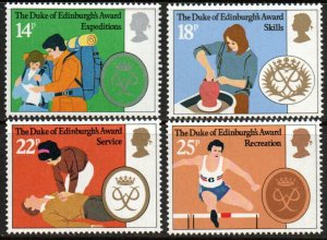 Gran Bretaña #952 - 955 1981 Serie completa Nuevas NH "Premios Duque de Edimburgo"