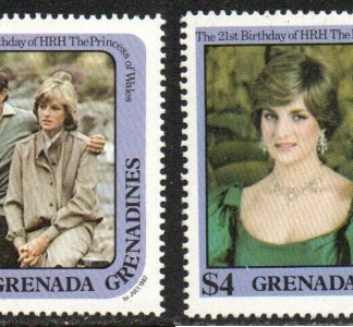 Granada Granadinas #488 - 489 1982 Nuevas NH "Diana, Boda Real"