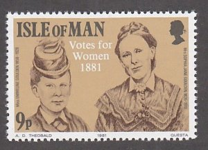 Isla de Man #197 1981 Nueva NH "Sufragio femenino"