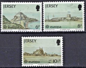Jersey #187 - 189 1978 Serie completa Nuevas NH "Europa - Castillos"