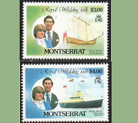Montserrat #467 - 468  1981 Nuevas NH "Diana, Boda Real"