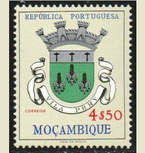 Mozambique #418 1961 Nueva NH "Escudo de armas de Vila Pery"
