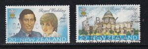 Nueva Zelanda #734 - 735 1981 Serie completa "Diana, Boda Real"
