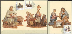 Portugal #1520 - 1522  1981 Serie completa Maxicard "Navidad"