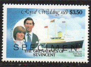 San Vicente y las Granadinas #213  1981 Nueva NH  "Diana, Boda Real"