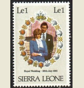 Sierra Leona #514  1981 Nueva NH "Diana, Boda Real"